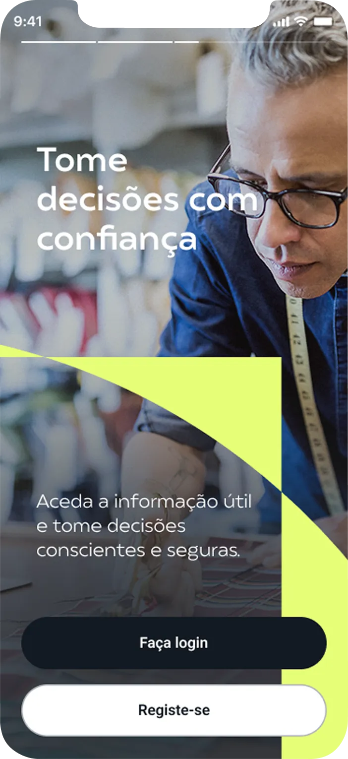 Ecrã inicial da app Pulsoo.