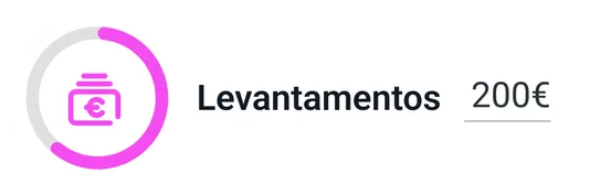 Barra ilustrativa de valor de levantamentos.