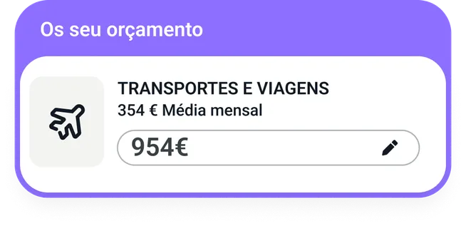Cartão ilustrativo de valor de orçamento .